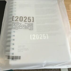 2025 Yearly Planner Cloth and Paper A5 Spiral